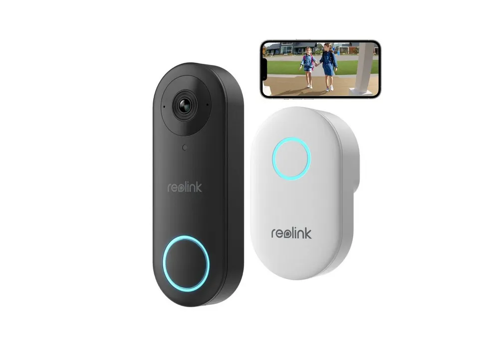 Reolink Smart Home Türklingel Videodoorbell Kamera WLAN-Version 5MP (Außenbereich, 2,4/5 GHz WiFi,Personenerkennung,Arbeitet mit Reolink NVRs)