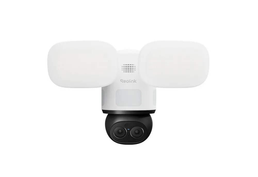 Reolink TrackFlex Floodlight WiFi, 4K WLAN Flutlicht-Außenüberwachungskamera Securitycam (4K, 2,4GHz/5GHz, 360° Auto-Tracking, Personen-/Fahrzeug-/Tiererkennung)