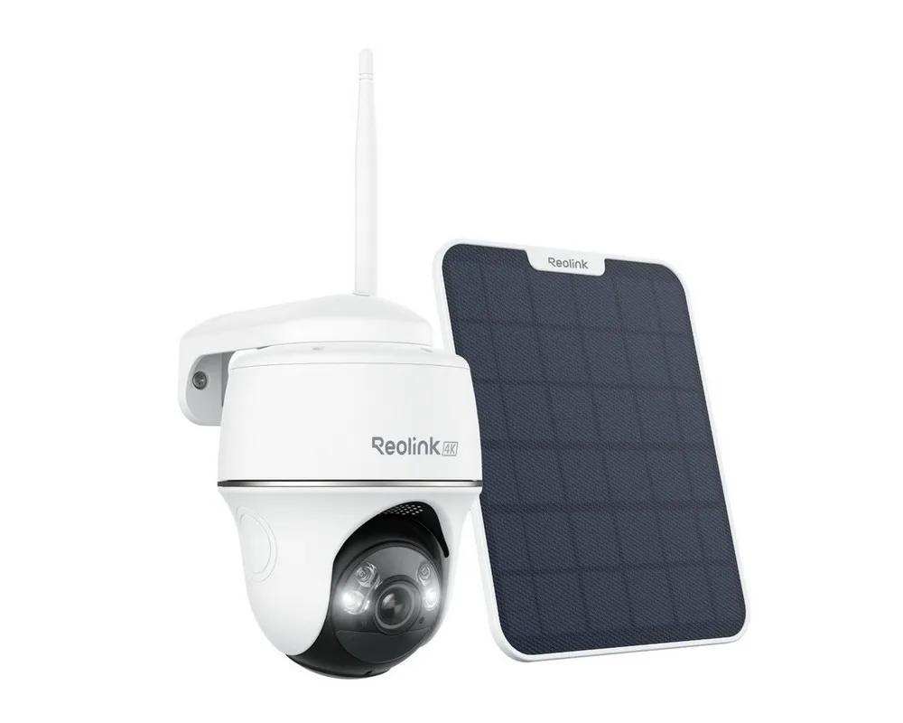 Reolink Überwachungskamera 4K 8MP Smarte kabellose Argus Series (Außenbereich, 5/2,4 GHz Dualband WLAN,Spotlight,Personen-/Fahrzeugerkennung)
