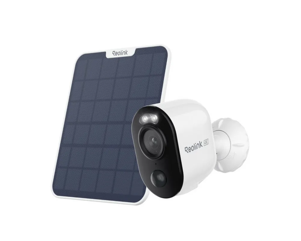 Reolink Überwachungskamera 4K WLAN Argus 3 Ultra mit Solarpanel (Außenbereich, Innenbereich, 8MP Farbnachtsicht,5/2,4 GHz Wifi,Intelligente Erkennung,2-Wege-Audio)