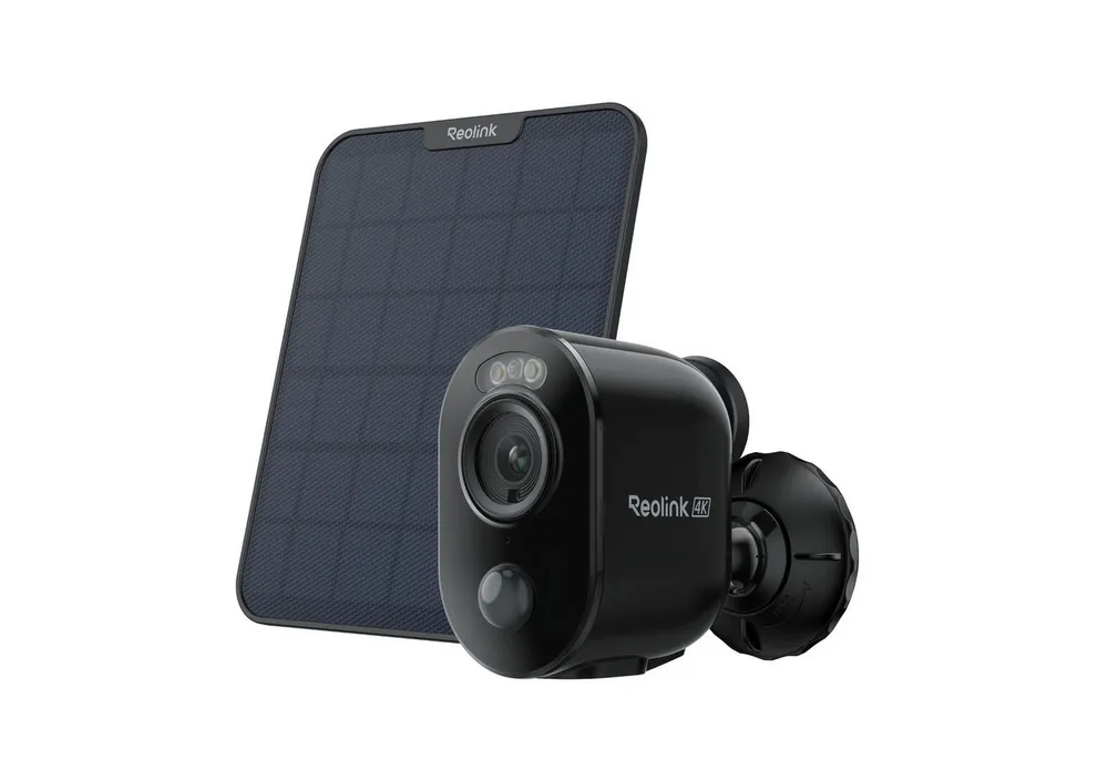 Reolink Überwachungskamera 4K WLAN Argus 3 Ultra mit Solarpanel (Außenbereich, Innenbereich, 8MP Farbnachtsicht,5/2,4 GHz Wifi,Intelligente Erkennung,2-Wege-Audio)