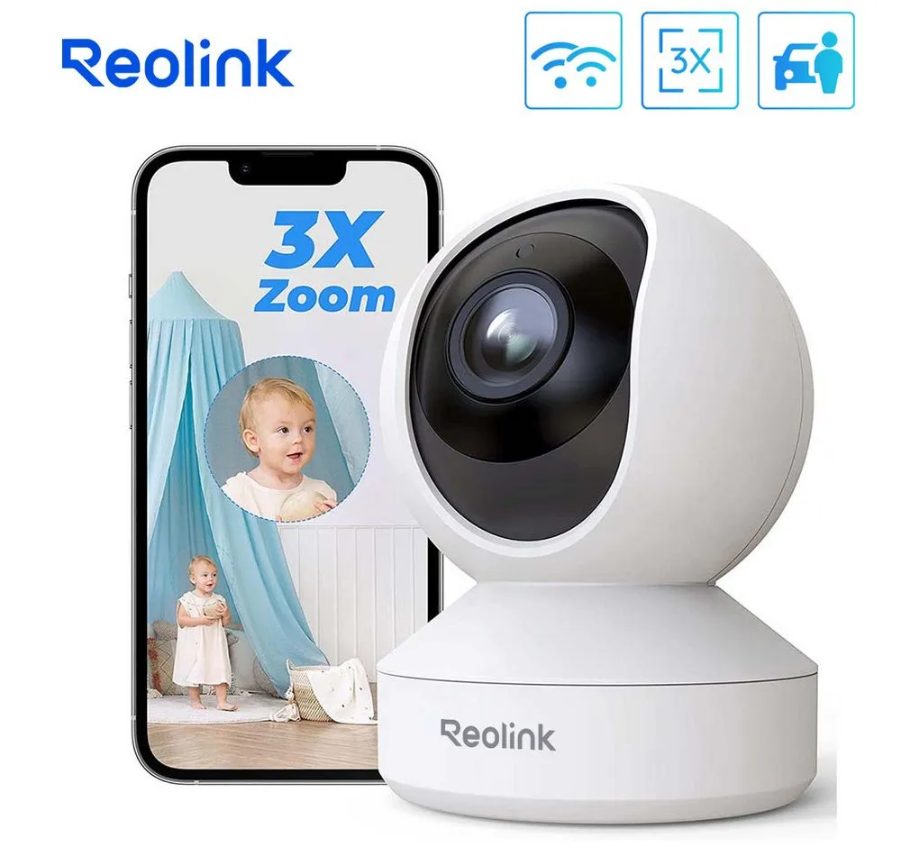 Reolink Überwachungskamera 5MP PTZ WLAN (Innenbereich, 3X Optischem Zoom,2,4/5,0 GHz WiFi,12m IR-Nachtsicht,2-Wege-Audio)