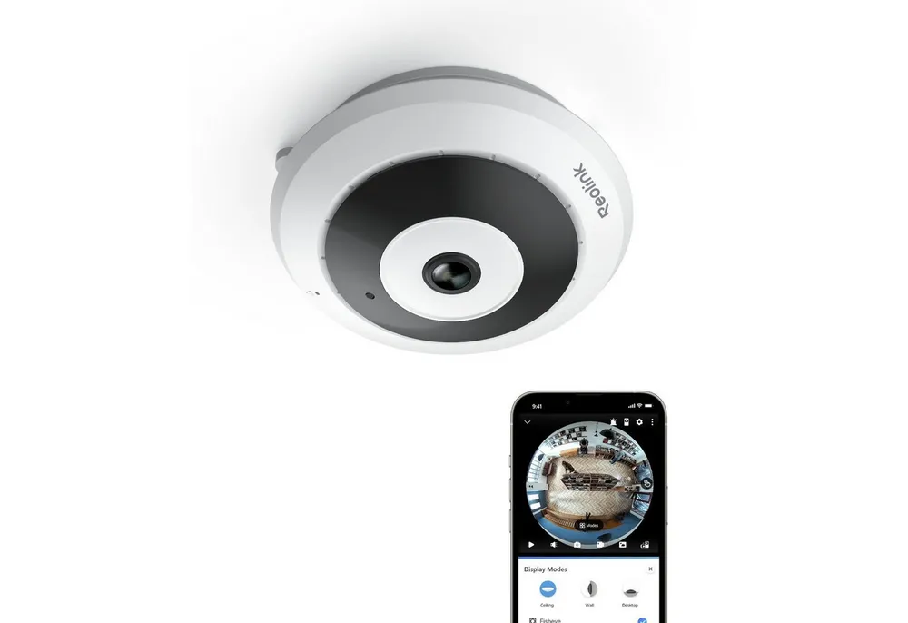 Reolink Überwachungskamera 6MP 360° Panorama WLAN Fisheye-Kamera (Innenbereich, Bewegungserkennung,Personenerkennung,2-Wege-Audio)