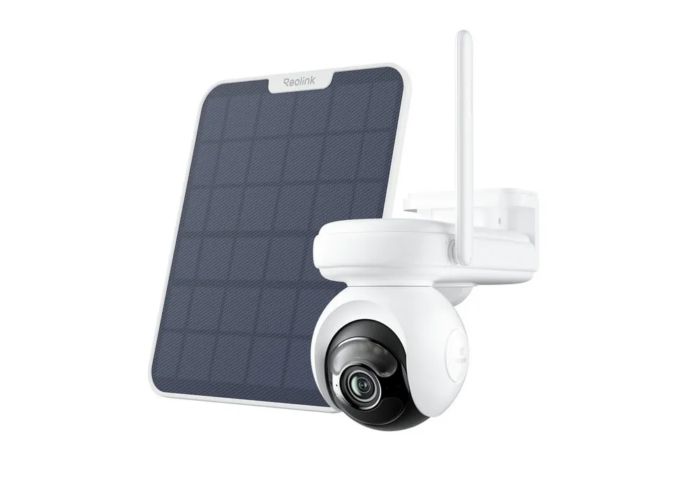 Reolink Überwachungskamera Altas PT Ultra mit Solarpanel (Außenbereich, Innenbereich, 8MP, 4K ColorX-Nachtsicht, 5/2,4 GHz WLAN,Automatische 360°-Verfolgung)