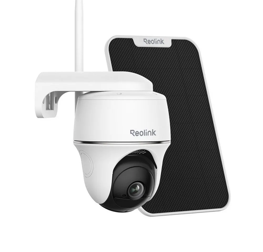 Reolink Überwachungskamera PTCam ProHD 5MP mit Solarpanel, 2,4/5GHz WLAN (Außenbereich, 1-tlg., 2K+,PIR-Erkennung,IR-Nachtsicht,Solarbetrieben,Zwei-Wege-Audio)