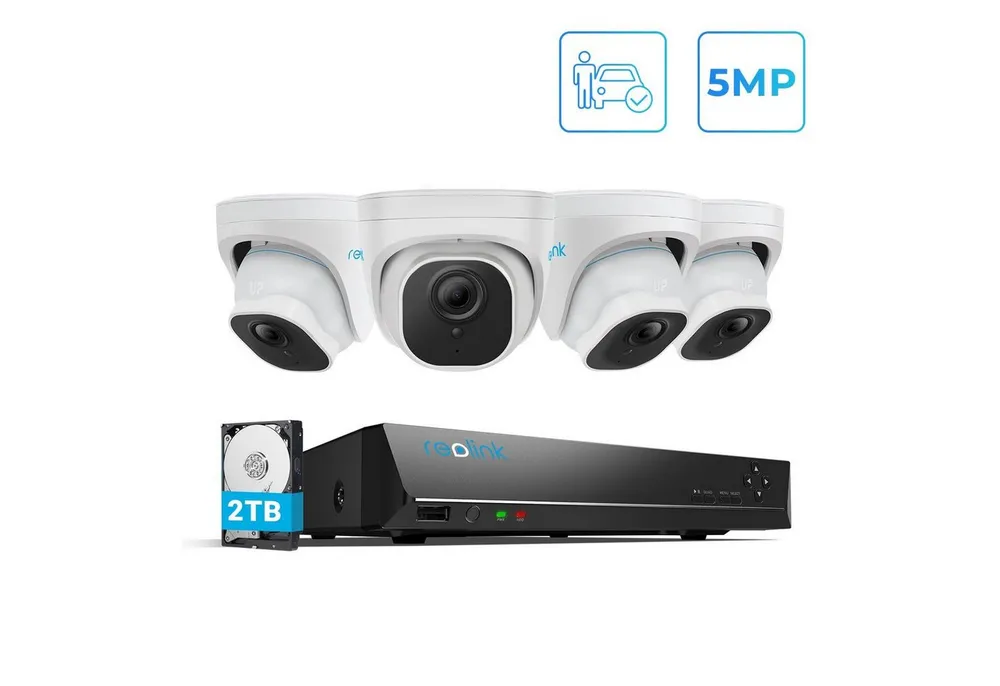 Reolink Überwachungskamera RLK8-520D4 5MP PoE (Aussen, System,8 Kanal,24/7Aufnahme)