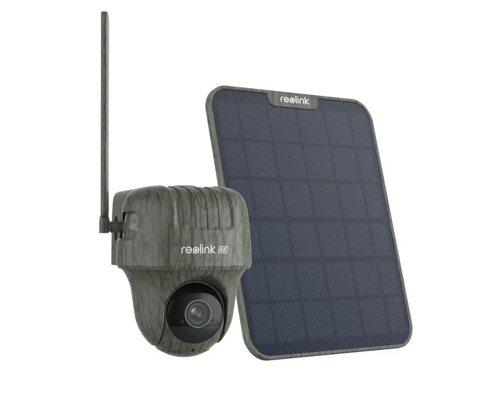 Reolink Wildkamera Go Ranger PT 4K 8MP (Außenbereich, 1-tlg., 4G,Tiererkennung,No-Glow,Bewegungsmelder, 355°/90° Schwenk,2-Weg-Audio)