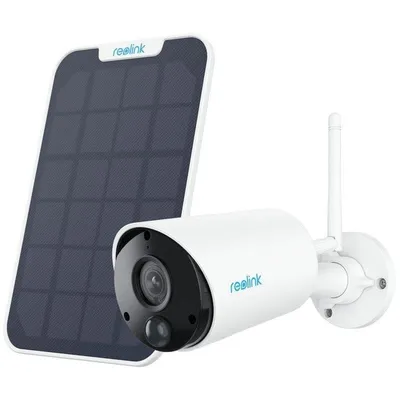 Überwachungskamera Reolink Argus Series B320 FullHD Nachtsicht Innen und Außen Solarpanel Zwei-Wege-Audio Sprachsteuerung Alarm