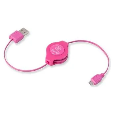 ReTrak EUCABLEMICPK USB-Kabel 1 m USB 2.0 USB A Micro-USB A Pink