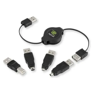 ReTrak EUCABLERU2M USB-Kabel 1 m USB 2.0 USB A Schwarz