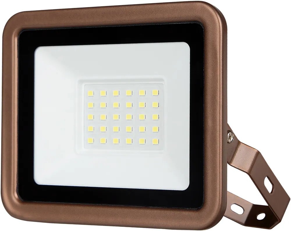 REV LED-Fluter Eco+, 20W, 6500K, 1700lm, kaltweiß, IP65, bronze