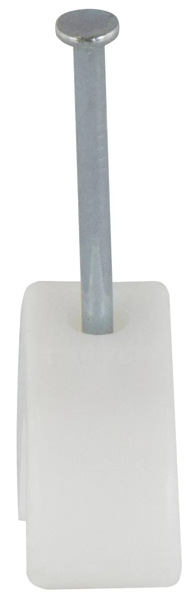 REV Nagelschelle mit Nagel, 10... 14 mm, weiß, 100 Stück