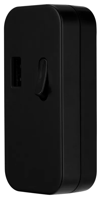 REV Schnur-Zwischenschalter 0033050512, mit USB-A, schwarz