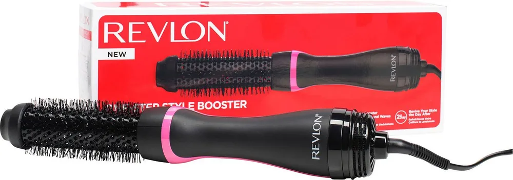Revlon Warmluftbürste ONE-STEP™ Style-Booster – Rundbürstenföhn und Styler - RVDR5292E, mit Dual Stecker für UK/EU - ideal für Reisen