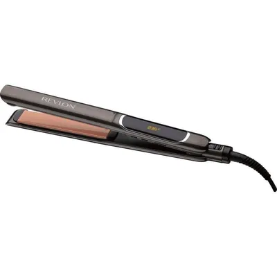 Keramik-Glätteisen Revlon Pro Collection Salon Straight XL RVST2175E 235°C 30 Temperaturstufen Abschaltautomatik Breite Platten Schwarz