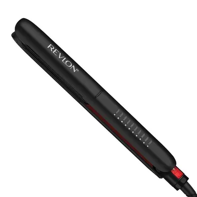 Keramik-Turmalin-Glätteisen Revlon RVST2211PE 235ºC 10 Temperaturstufen Ionen Abschaltautomatik Schwarz Rot