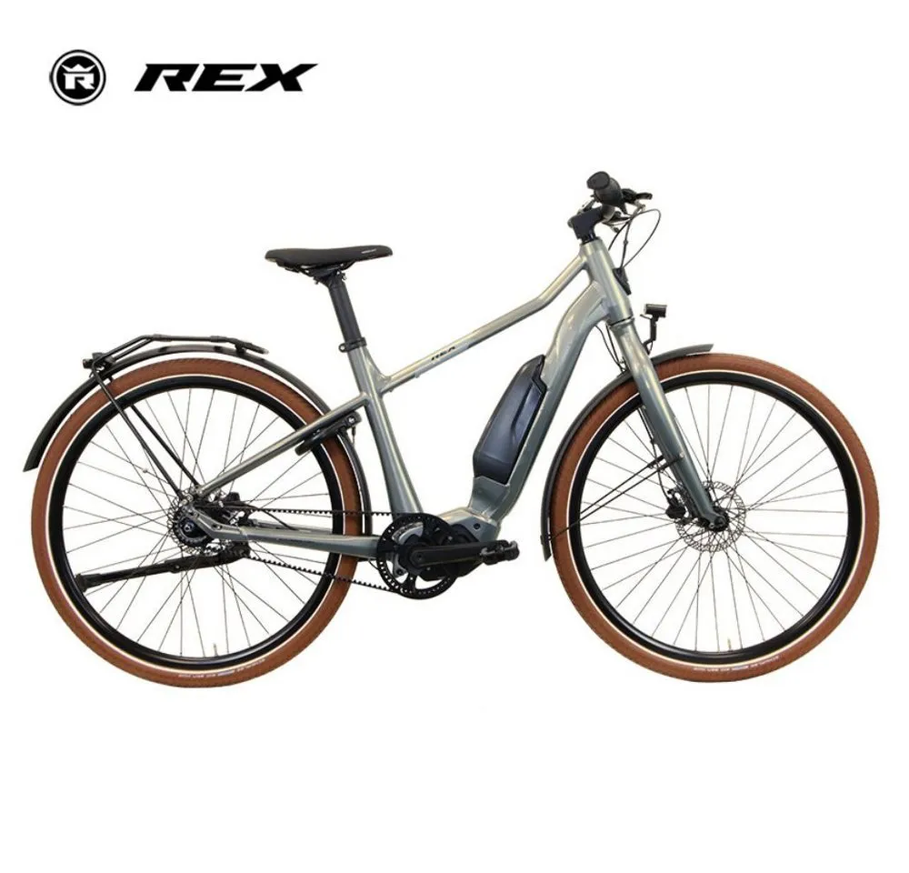 REX E-Bike Cityrad REX Commuter S, 28 Zoll, Shimano Mittelmotor, 504 Wh Akku, 7 Gang Shimano NEXUS, Mittelmotor, 504 Wh, (Packung), 40Nm Mittelmotor, hydraulische Scheibenbremse, für Damen&Herren