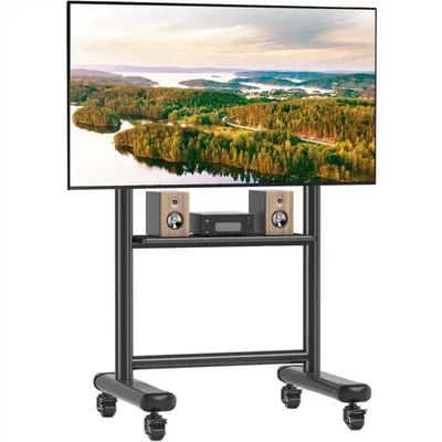 Rfiver TV-Ständer Rollbar mit Ablage Für 50-86 Zoll Fernseher, Mobiler Fernsehständer, (bis 86 Zoll, 1-tlg., bis 68kg Max. VESA 800x600mm)