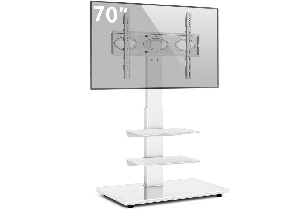 Rfiver TV-Ständer TV Bodenständer TV Standfuß mit 3 Ablagen für 32-70 Zoll Fernseher, (bis 70 Zoll, 1-tlg., Max VESA 400x400 mm bis 50 kg)