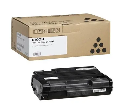 Original Tonerpatrone Ricoh SP 377XE Schwarz 6400 Seiten