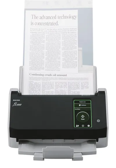 Ricoh fi-8040 Dual CIS 600x600 DPI ADF USB/Ethernet Touchscreen-Scanner