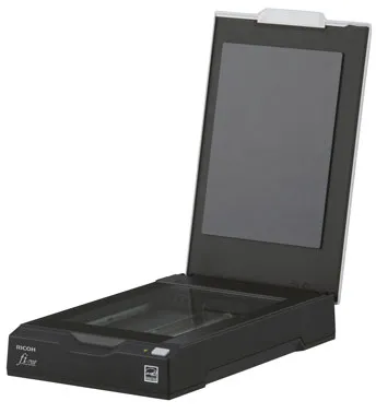 Ricoh FI-70F 600 x 600 DPI 24 Bit A6 Flachbett-USB-Scanner in Schwarz