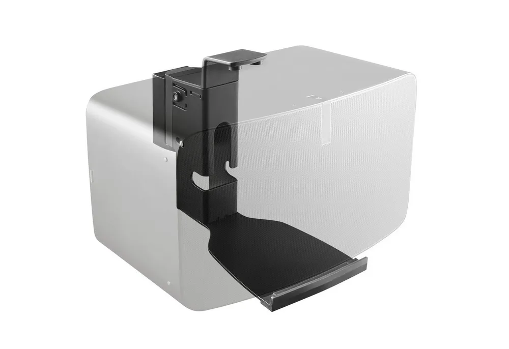 RICOO Lautsprecher-Wandhalterung Lautsprecher-Wandhalterung für Sonos® PLAY:5 (Gen. 2) LH505-B, (1 Stk. Box Speaker Halter schwarz, 1-tlg., 1x Wandhalter für Lautsprecher Boxen schwenkbar neigbar, Wandhalter für SONOS Play:5, Belastbar bis 7 kg, Wandabstand 24,9 mm)