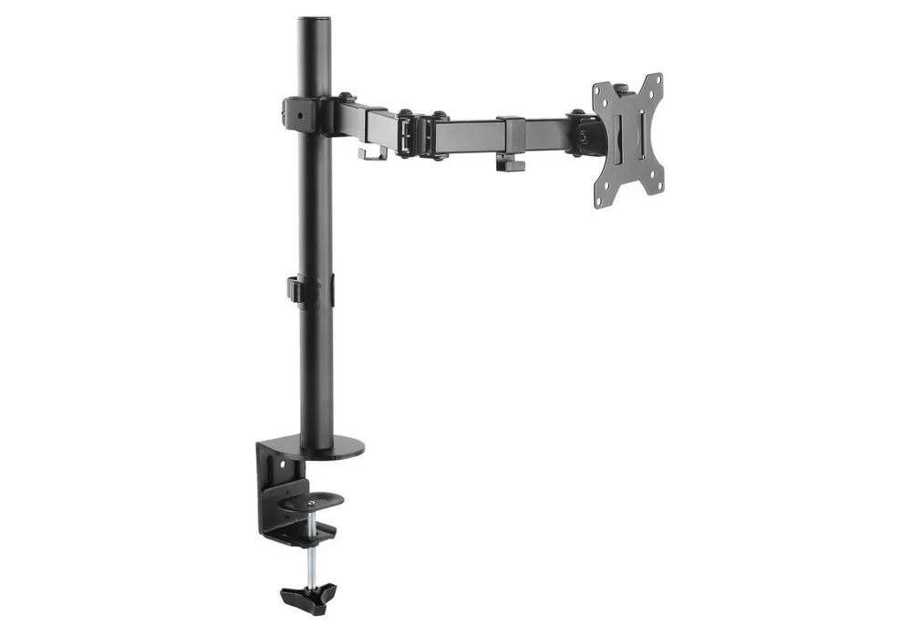 RICOO Monitor-Halterung Monitor Tischhalterung universal neigbar schwenkbar drehbar TS2711, (bis 30 Zoll, VESA 75x75 und 100x100, 1-tlg., 8 kg Belastbarkeit, von 33-76 cm (13"-30) Bildschirm-Diagonale, neigbar bis 90°, drehbar bis 360°, schwenkbar bis 180)