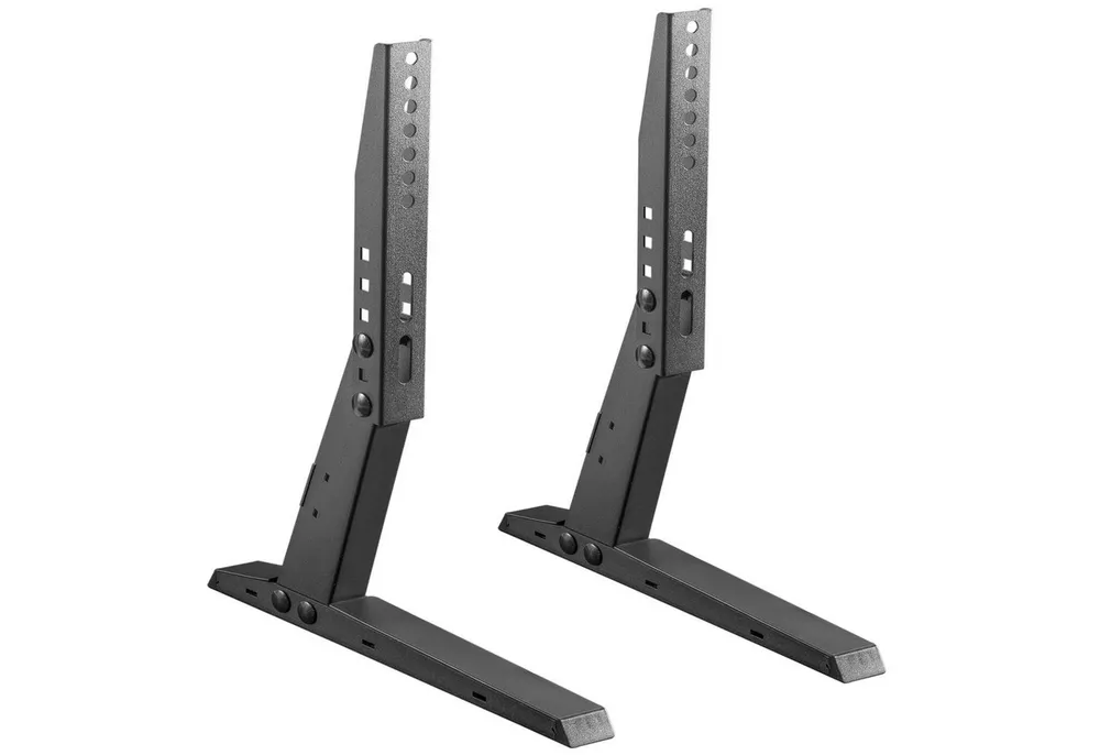 RICOO TV-Standfuß TV Stand Set flexibel aufstellbar FS309-S, (bis 47 Zoll, VESA 200x100 bis 400x200, 2-tlg., Belastbarkeit: max. ca. 35 kg, BxHxT: 6,3 cm x 41 cm x 32,3 cm, TV Ständer Ersatz Füße Fernseher Standfuß Stativ Fernseherständer)