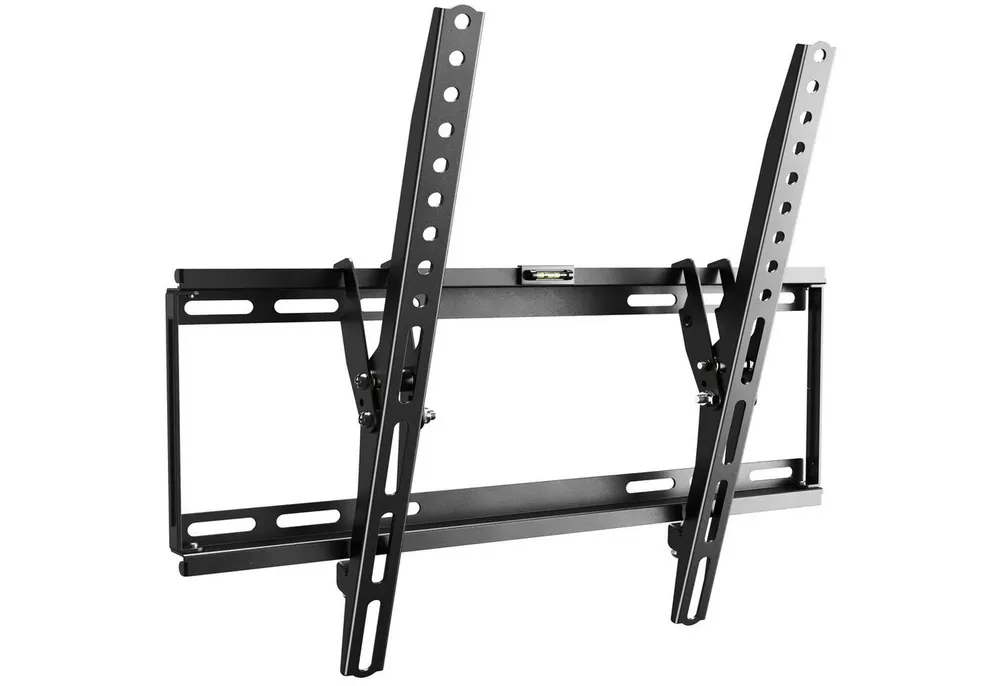 RICOO TV-Wandhalterung Stabile Wandhalterung für TV neigbar 40mm flach N1944, (bis 65 Zoll, VESA 200x200 bis 400x400, 1-tlg., 75 Kg Belastbarkeit, von 81-165 cm (32"-65) Bildschirm-Diagonale, flach neigbar +12°/-0° Wandabstand 40 mm ultraslim Wandhalter)