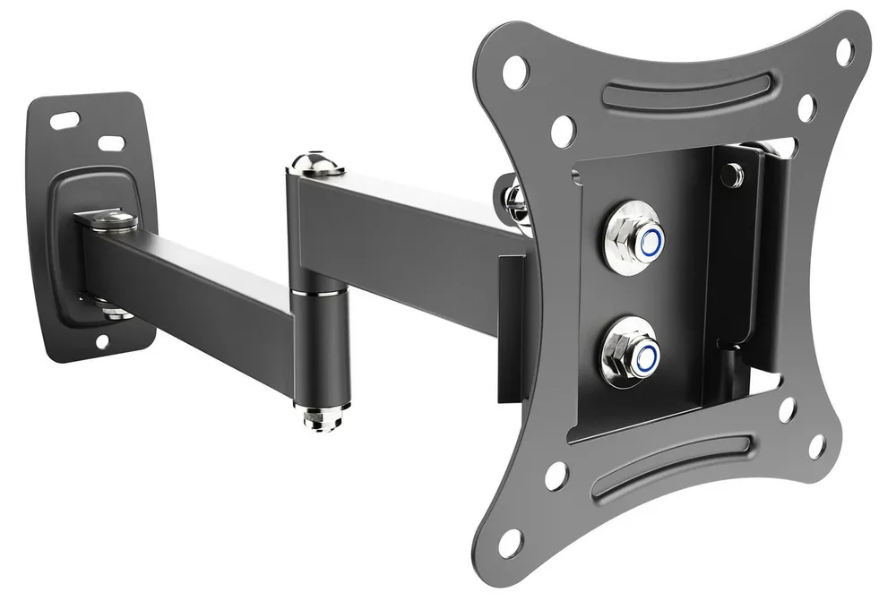 RICOO TV-Wandhalterung TV Monitor Wandhalterung 13"-29" bis 25 Kg S1211, (bis 29 Zoll, VESA 75x75 und 100x100, 1-tlg., 25Kg Aufnahme, von13" bis 29" (33-74cm) Bildschirm Diagonale, bis 20° neigbar, bis 180°schwenkbar, ausziehbar Wand Halterung)