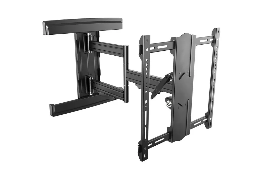 RICOO TV-Wandhalterung Wandhalterung TV 45 Zoll bis 85 Zoll max 50 Kg schwenkbar S5744-B, (bis 85 Zoll, VESA 200x200 bis 400x400, 1-tlg., vollbeweglich neigbar ausziehbar 45" 48" 55" 60" 65" 70" 85" Halterung, bis 17° Neigung, bis zu 180° Schwenkung Fernseher Halter massiv)