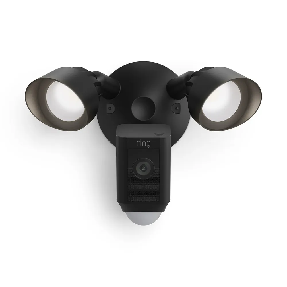 Ring Floodlight Cam Wired Plus - Schwarz