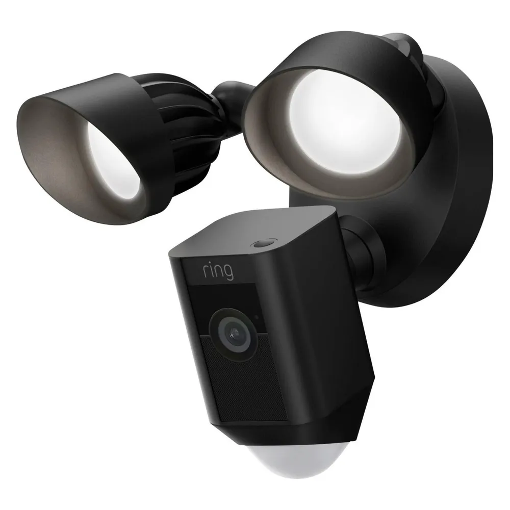 Ring Floodlight Cam Wired Plus - Schwarz