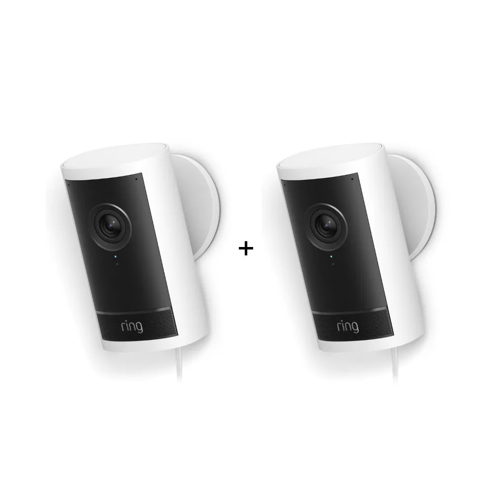 Ring Outdoor Cam Pro Plugin - 4K-Außenkamera mit Netzstecker - 2er-Set