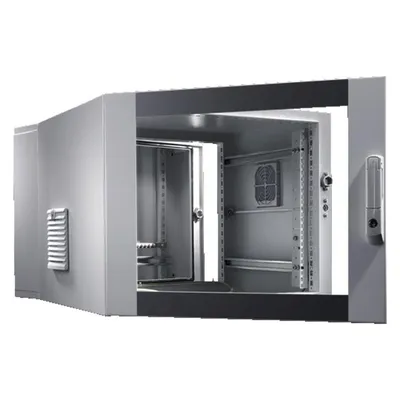 Rittal Wandgehäuse EL, 3-teilig vormontiert mit Profilschienen (9 HE, 19 Zoll Rack)