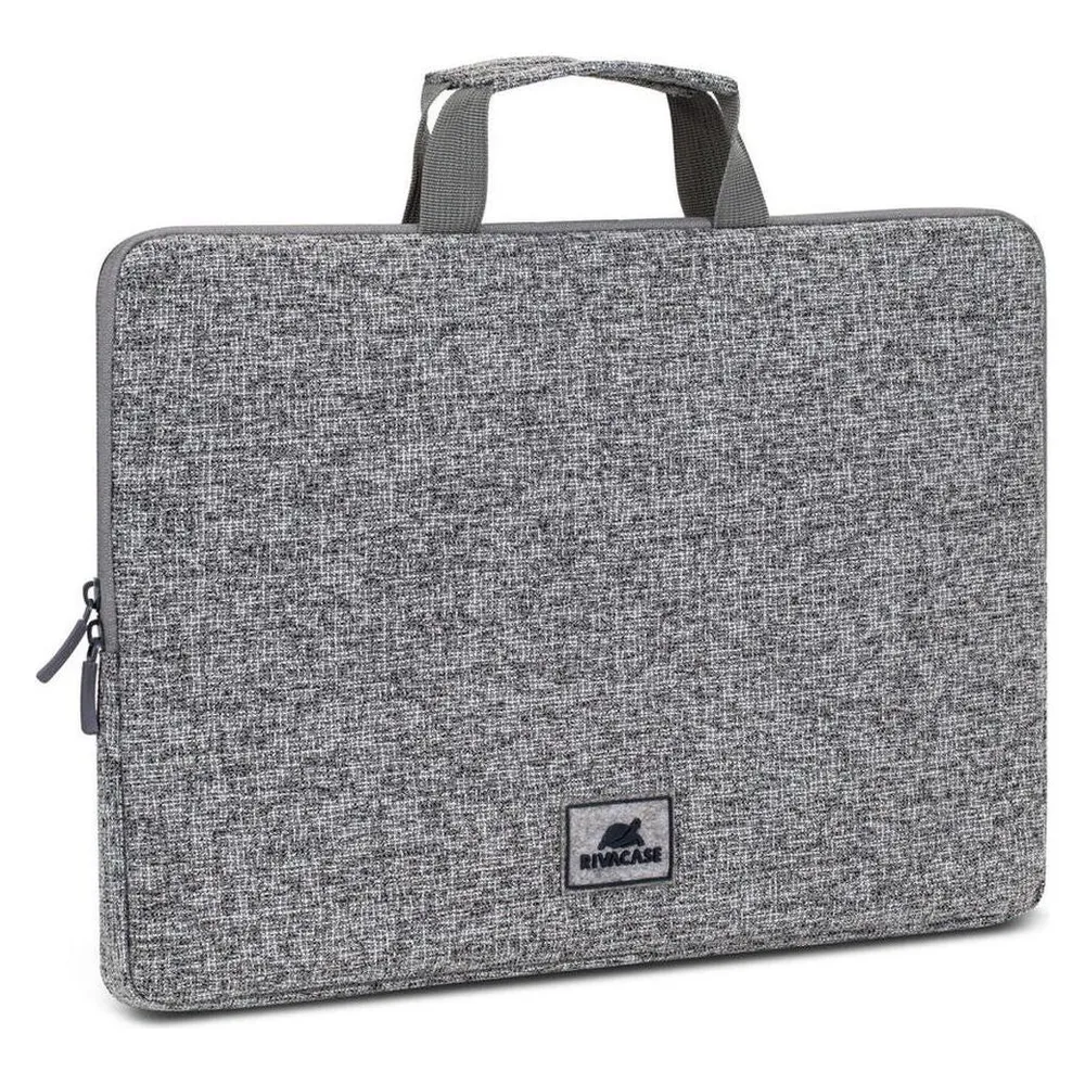 Rivacase Laptop-Hülle mit Griffen, Hellgrau (15.60", Universal)