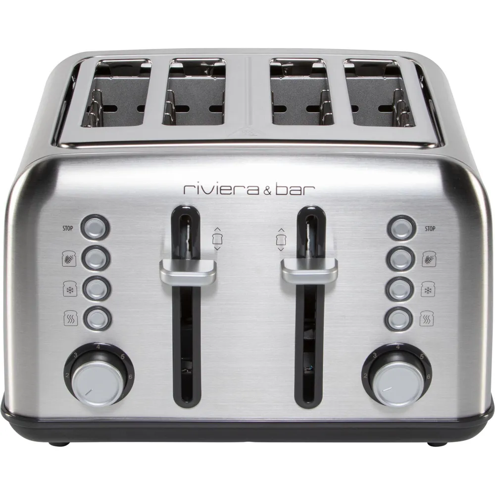 Stainless Steel 4 short slots Toaster