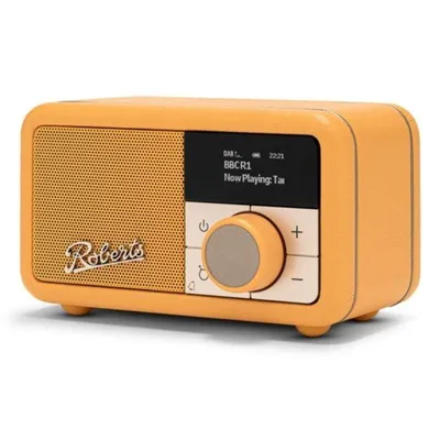 Radio Roberts Revival Petite 2 Gelb Bluetooth DAB/FM Wecker Batterie