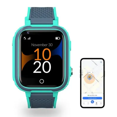 Robin Generation K1 GPS 4G Nano SIM Farbdisplay Gruen Wasserdicht SOS Kinderuhr
