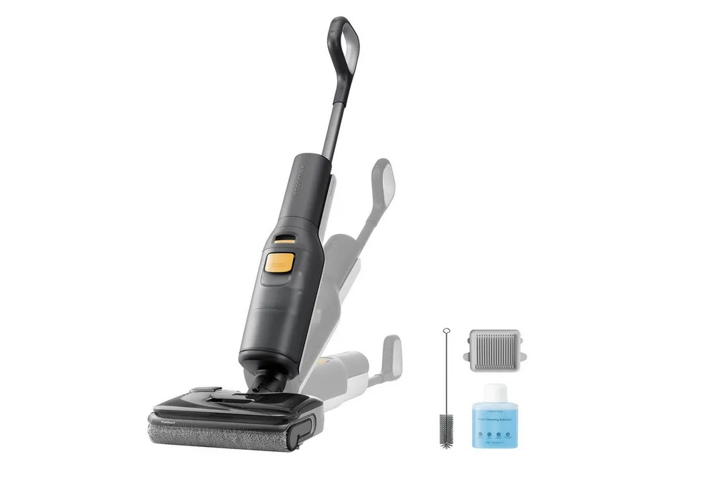 Roborock Nass-Trocken-Akkusauger F25 BX kabelloser Staubsauger und Mopp in einem mit 20.000 Pa, 200 W, Nass Trockensauger, 20.000 Pa,180° fach absenkbar, 90°C Heißluft-Schnelltrocknung & Selbstreinigung