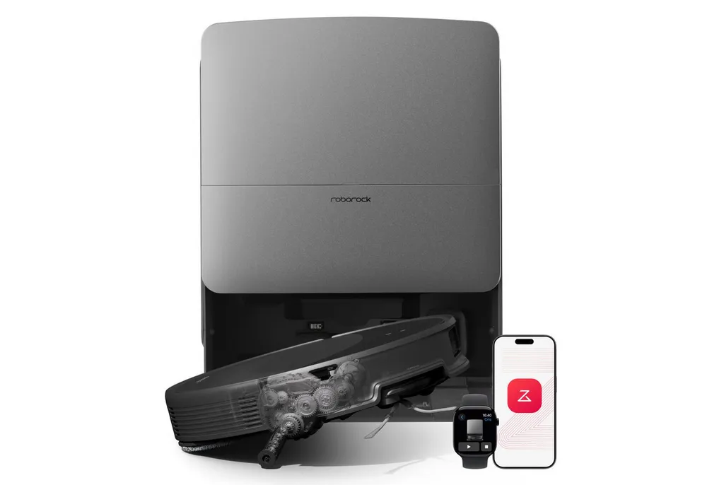 Roborock Saugroboter mit Wischfunktion roborock Saros 20, 36.000 Pa, Brandneues RockDock, AdaptiLift Chassis 3.0, 7,95cm Ultra-Slim Design,StarSight System 2.0
