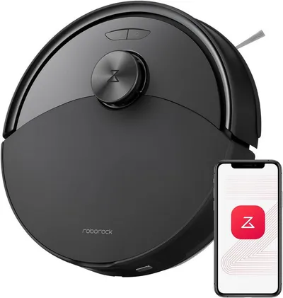 Roborock Saugroboter Q10 S5 Roboter Staubsauger, 10000 Pa HyperForce Saugkraft, Dual Anti-Tangle System, Auto Lifting Mopping, Ideal für Tierhaare, Teppiche, Hartböden