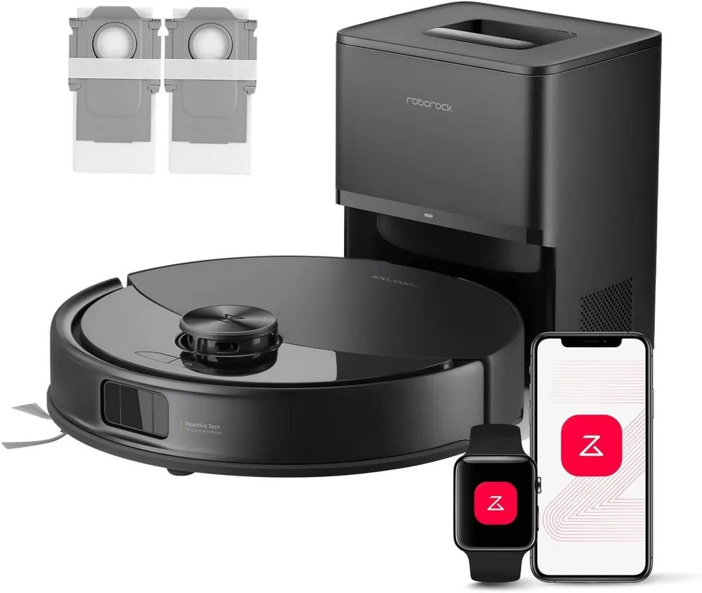 Roborock Saugroboter Q10 S5+ Saugroboter mit Wischfunktion, 10.000 Pa HyperForce Saugkraft, (Upgrade von S8 Plus)Auto Lifting Mopping,Dual Anti-Tangle System