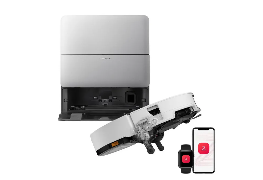 Roborock Saugroboter Roborock Saros 20 Sonic 36.000 Pa Staubsauger Roboter, Dual Anti-Tangle System, 7,95cm Ultra-Slim Design, Smart Plan 3.0