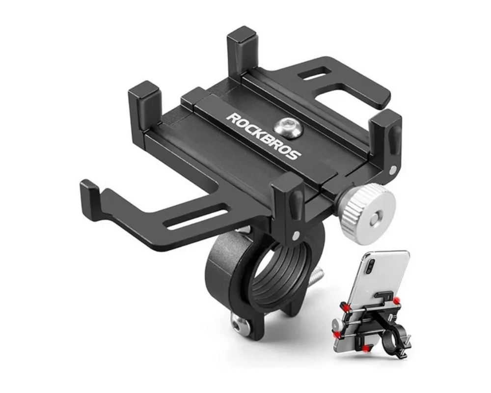 ROCKBROS Handy-Halterung Rockbros 699-BK Fahrrad-Handyhalter aus Aluminiumlegierung – Schwarz