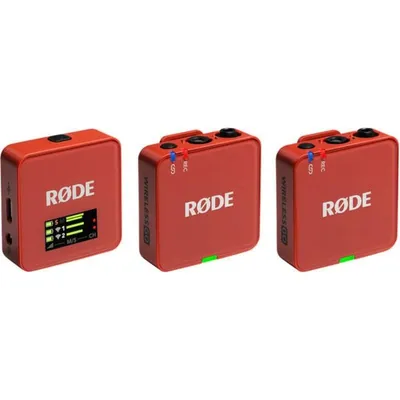 Mikrofon Rode Wireless GO Gen 3 USB omnidirektional dunkelrot