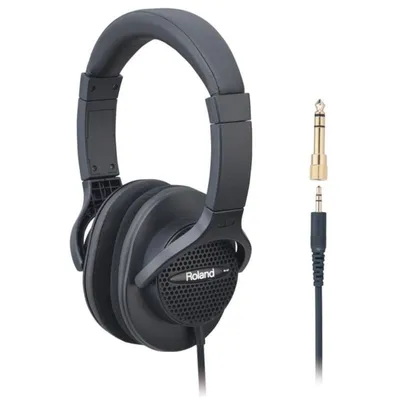 Kopfhörer Roland RH-A7 mit Kabel, 3,5-mm-Anschluss, offene Supraaural Schwarz