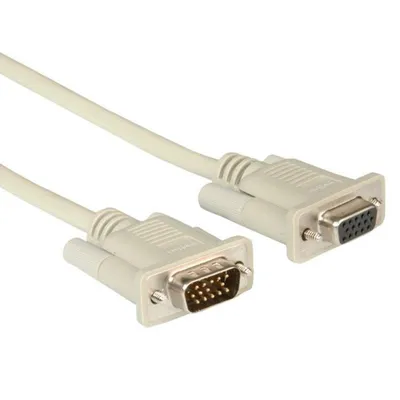 VGA-Kabel ROLINE 11.01.6590 10 m Stecker auf Buchse Grau