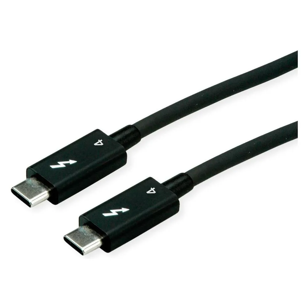 Roline Thunderbolt 4 Kabel, C-C, 40G 100W, 8K30, passiv, 0,8m